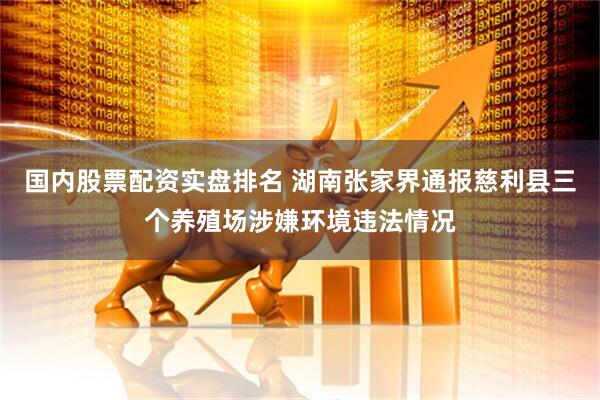 国内股票配资实盘排名 湖南张家界通报慈利县三个养殖场涉嫌环境违法情况